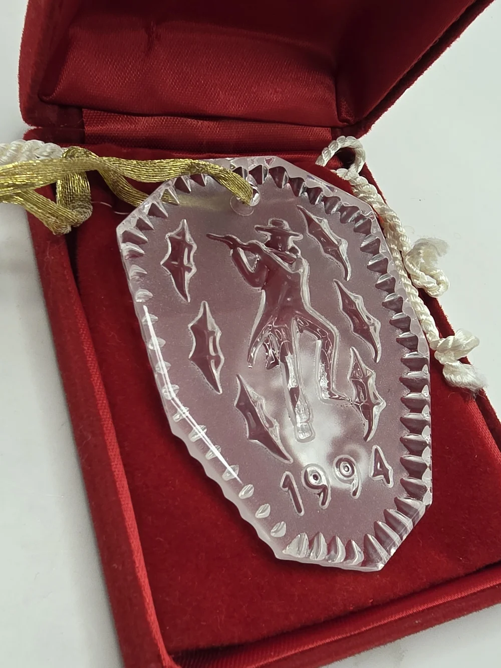 Waterford 1994 Crystal 12 Days of Christmas 11 Pipers Piping Christmas Ornament